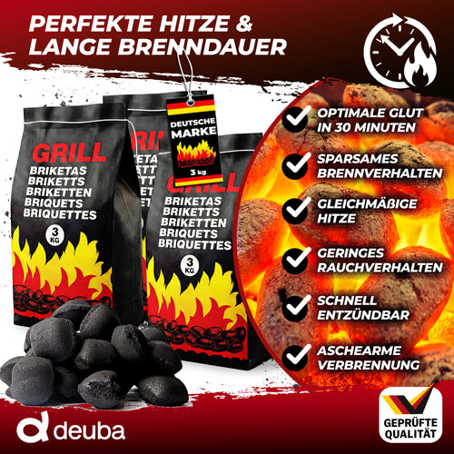 18 kg Holzkohle für einen Grillbeutel von 3 kg
