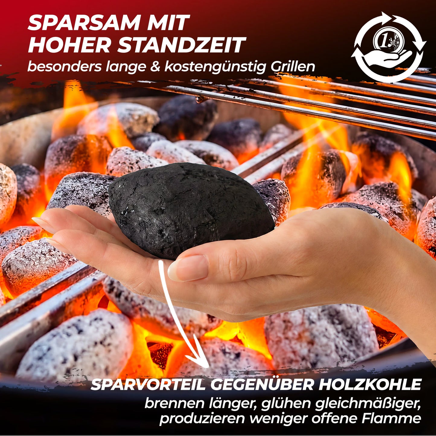 18 kg Holzkohle für einen Grillbeutel von 3 kg