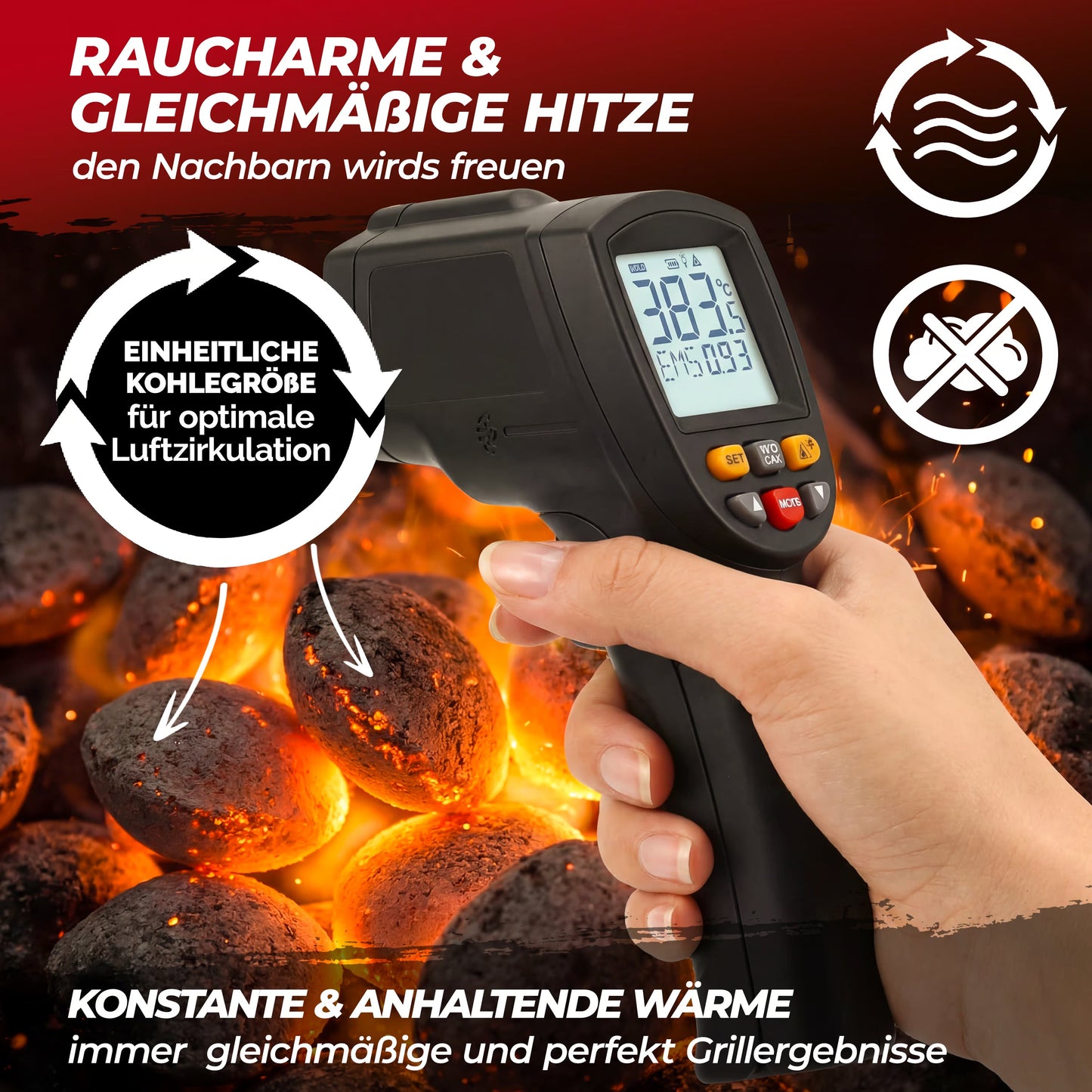 18 kg Holzkohle für einen Grillbeutel von 3 kg