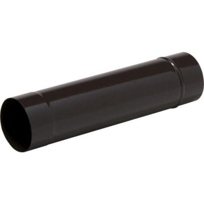 TEN 344011 starres Rohr, mattschwarz emailliert, 100 cm x 150 mm