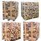 4 x Paletten (2 Eiche weiß + 2 Buche/Hainbuche) – Holzscheite 50 cm