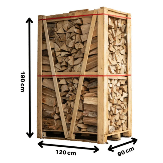 Brennholz 100 % Buche, L. 33 cm, 3 Raummeter