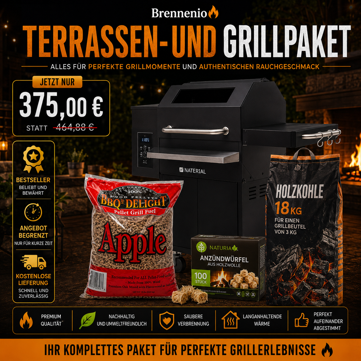 Terrassen- und Grillpaket