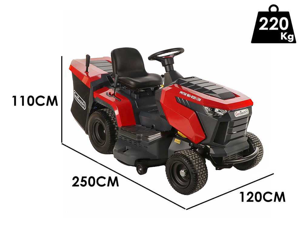 GeoTech-Pro PRTM 180-1020 CM – Aufsitzrasenmäher – Schaltgetriebe – Grasfangkorb
