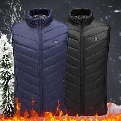 SURENHAP 8-Zonen USB-Heizweste für Damen und Herren – Waschbar – 3 Temperaturstufen