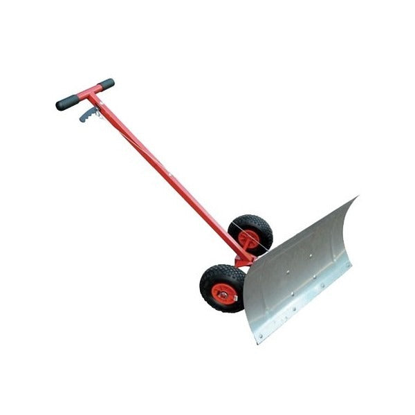 Manueller Schneeschieber mit 73,5 cm langer Edelstahlschaufel – Geeignet für Schnee, Sand und Kies – CEMO