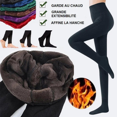 Damen-Leggings aus doppeltem Fleece