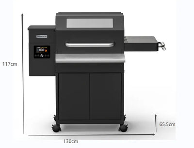 Peleo NATERIAL 4-Rad-Elektro-Pelletgrill