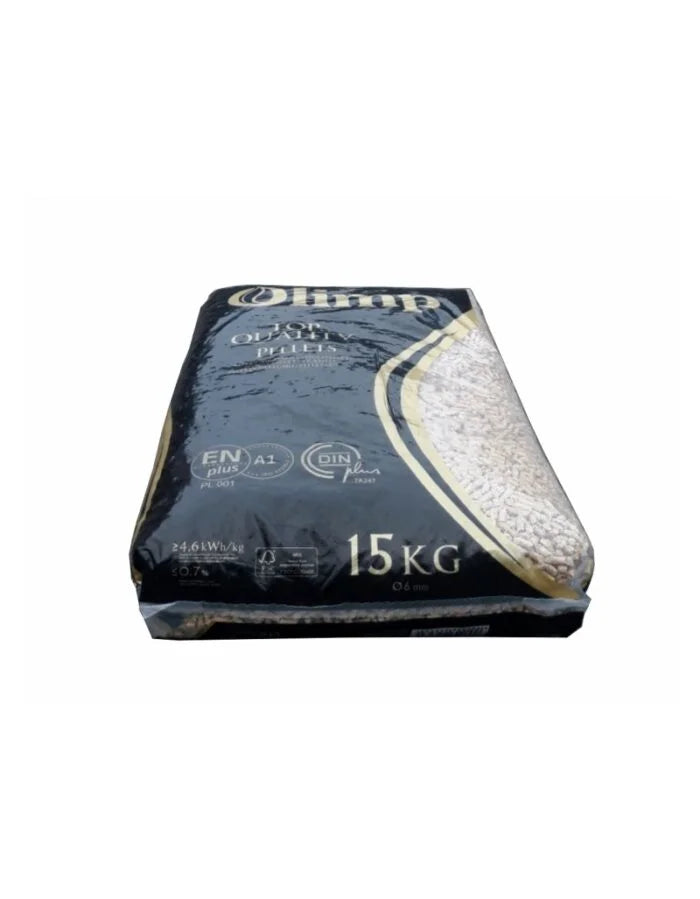 Granulat OLIMP Din+, EN+A1 – Palette mit 15 Säcken à 15 kg