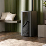 Luftdichter Pelletofen (konzentrischer Abzug oben) Cristallo Silenzio Up – 9,2 kW