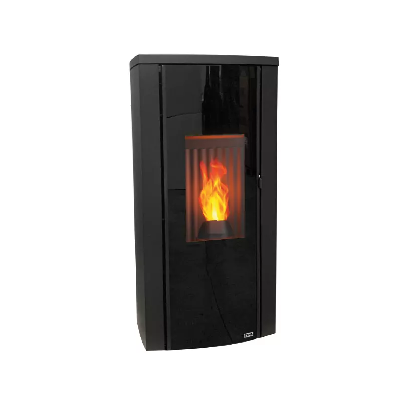 Luftdichter Pelletofen (konzentrischer Abzug oben) Cristallo Silenzio Up – 9,2 kW