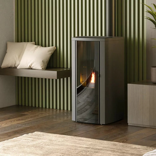 Cristallo Silenzio Up versiegelter Pelletofen (konzentrischer Auslass oben) – 9,2 kW