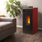 Geschlossener Pelletkaminofen (konzentrischer Auslass oben) – Vulcano Up – 10,8 kW