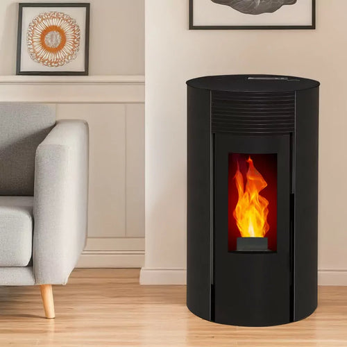 Geschlossener Pelletkaminofen (konzentrischer Auslass oben) – Giuliana Up – 9,1 kW