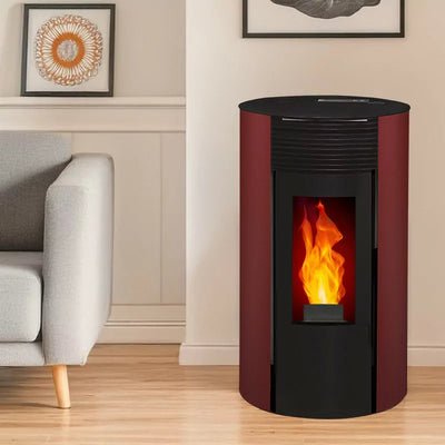 Geschlossener Pelletkaminofen (konzentrischer Auslass oben) – Giuliana Up – 9,1 kW